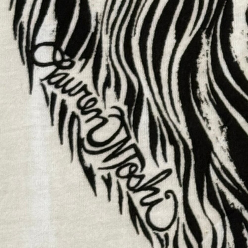 Like new Lauren Moshi Hand-Drawn Bear Graphic Tee Ultra Soft Micro Modal S - Picture 8 of 8